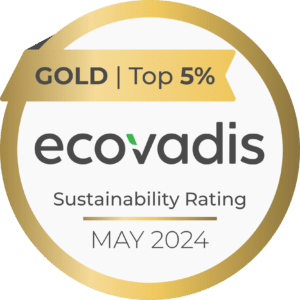 Ecovadis sustainability Gold badge